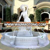 2015 hot sale garden decor marble make outdoor water fountain