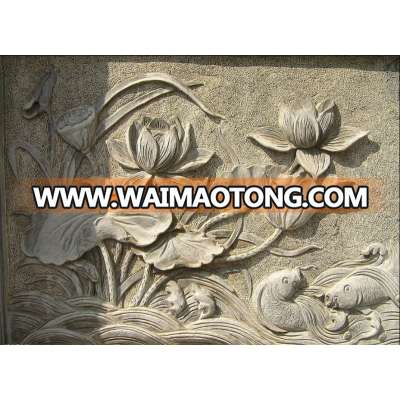 Relief Flower Sculptures Wall Decoration