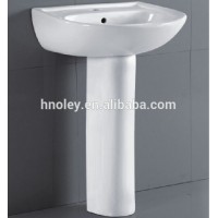 acrylic solid surface pedestal basin , decorative hair salon wash basins