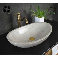 Shell shaped bathroom granite marble sink and basin